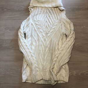 American Rag Cable Knit Turtleneck Sweater - Cream